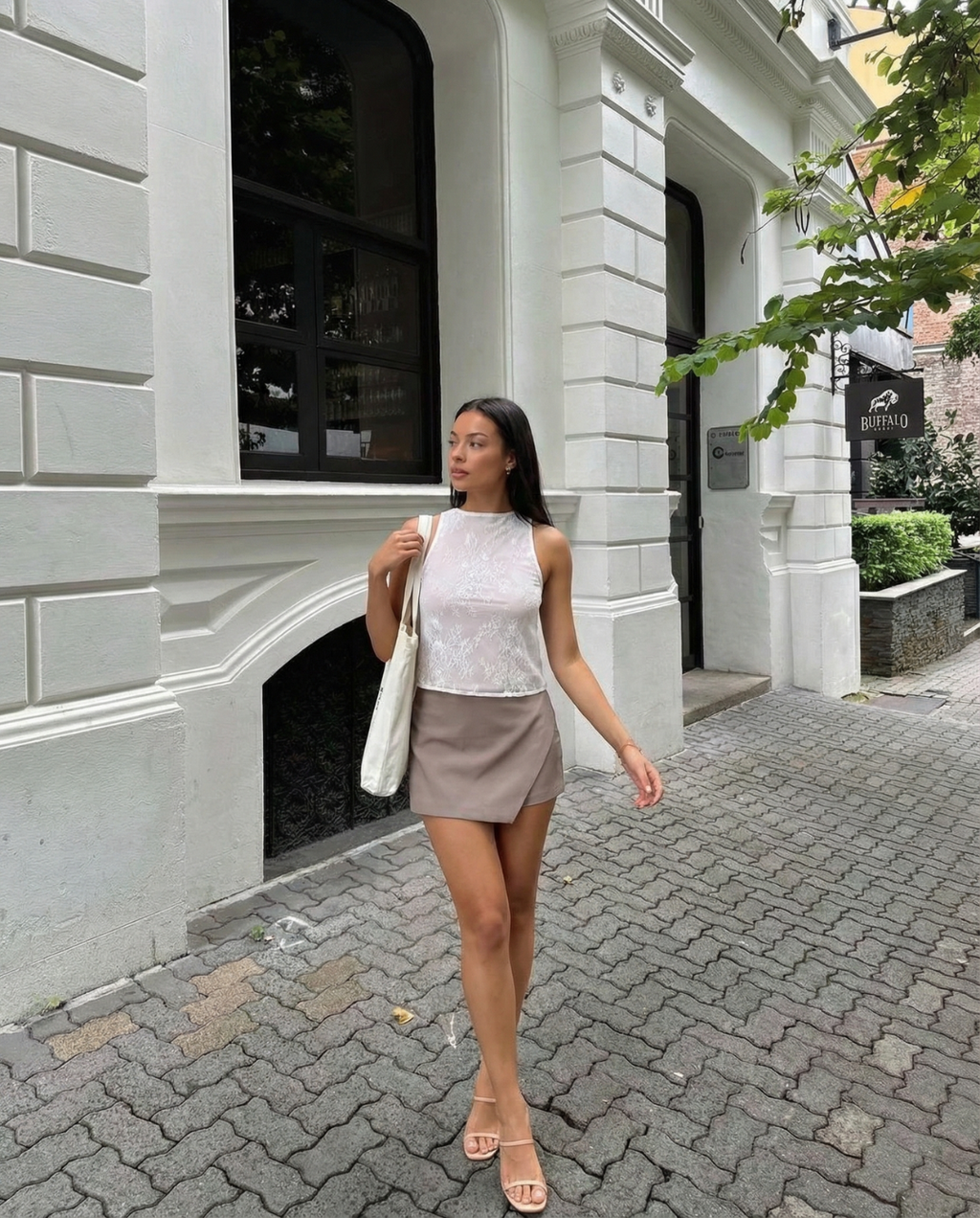 Amber | Asymmetric Wrap Mini Skirt