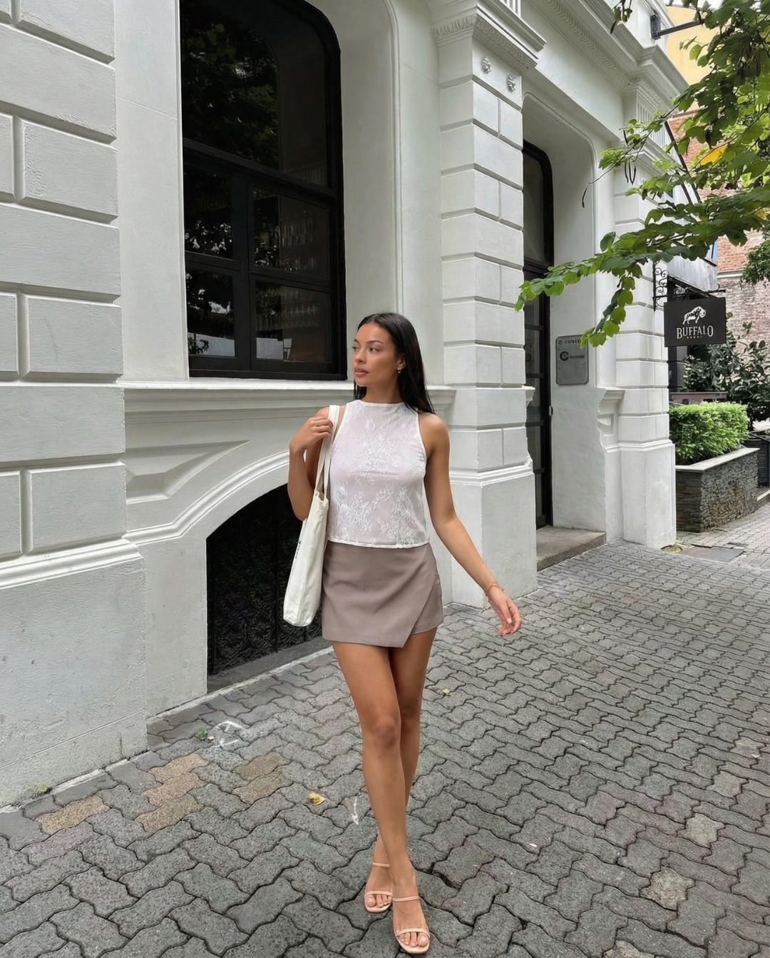 Amber | Asymmetric Wrap Mini Skirt