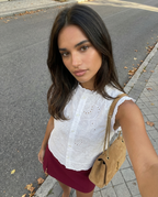 Ruby | White Broderie Anglaise Lace Top