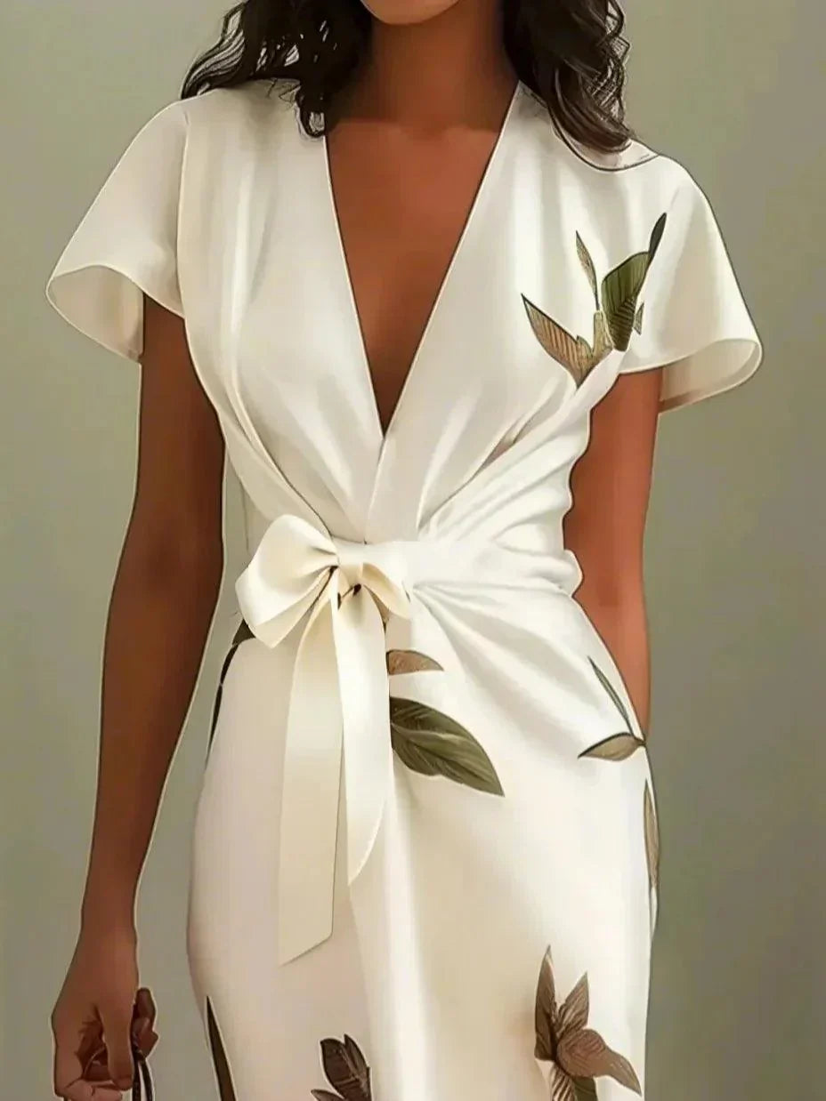 Women's Floral Print Elegant Vacation Dress
