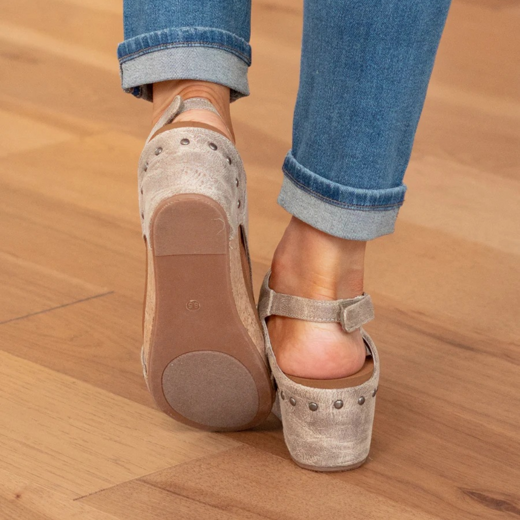 Women's Suede Wedge Sandals with Adjustable Straps and Cushioned Footbed