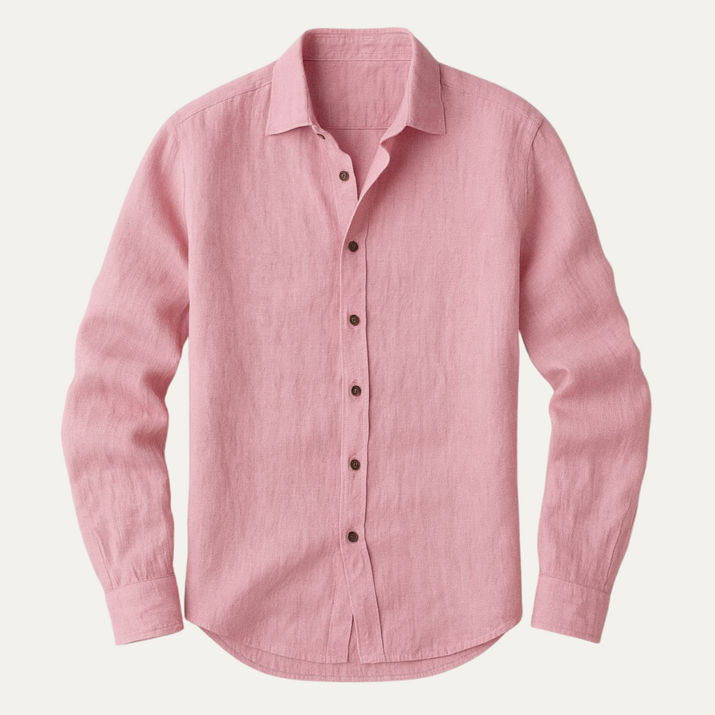 Dennis | Vintage Long Sleeve Linen Shirt