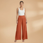 Women's Wide-Leg Trousers with High Waist and Flowy Fit