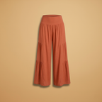 Women's Wide-Leg Trousers with High Waist and Flowy Fit