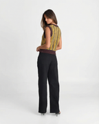 Louisa | Plaid Pattern Knit Vest