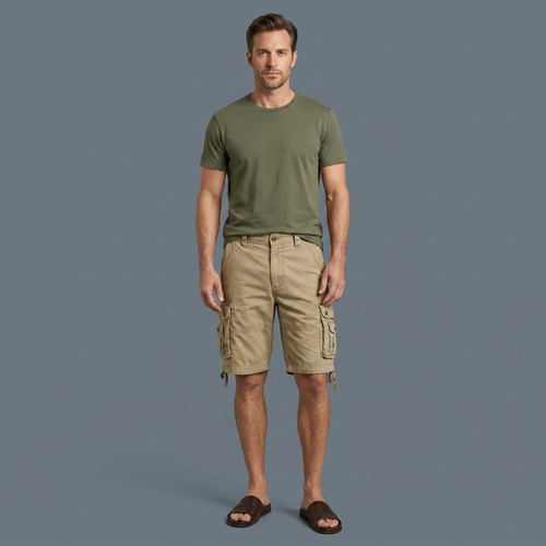 Jake | Cotton Utility Cargo Shorts with Multiple Pockets