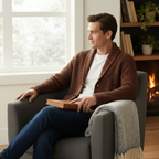 Mark | Chunky Knit Shawl Collar Cardigan