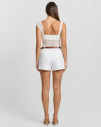 Gracie | Wrap-Front A-Line Tennis Skort with Integrated Shorts