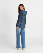 Rose | Hooded Plaid Light Jacket