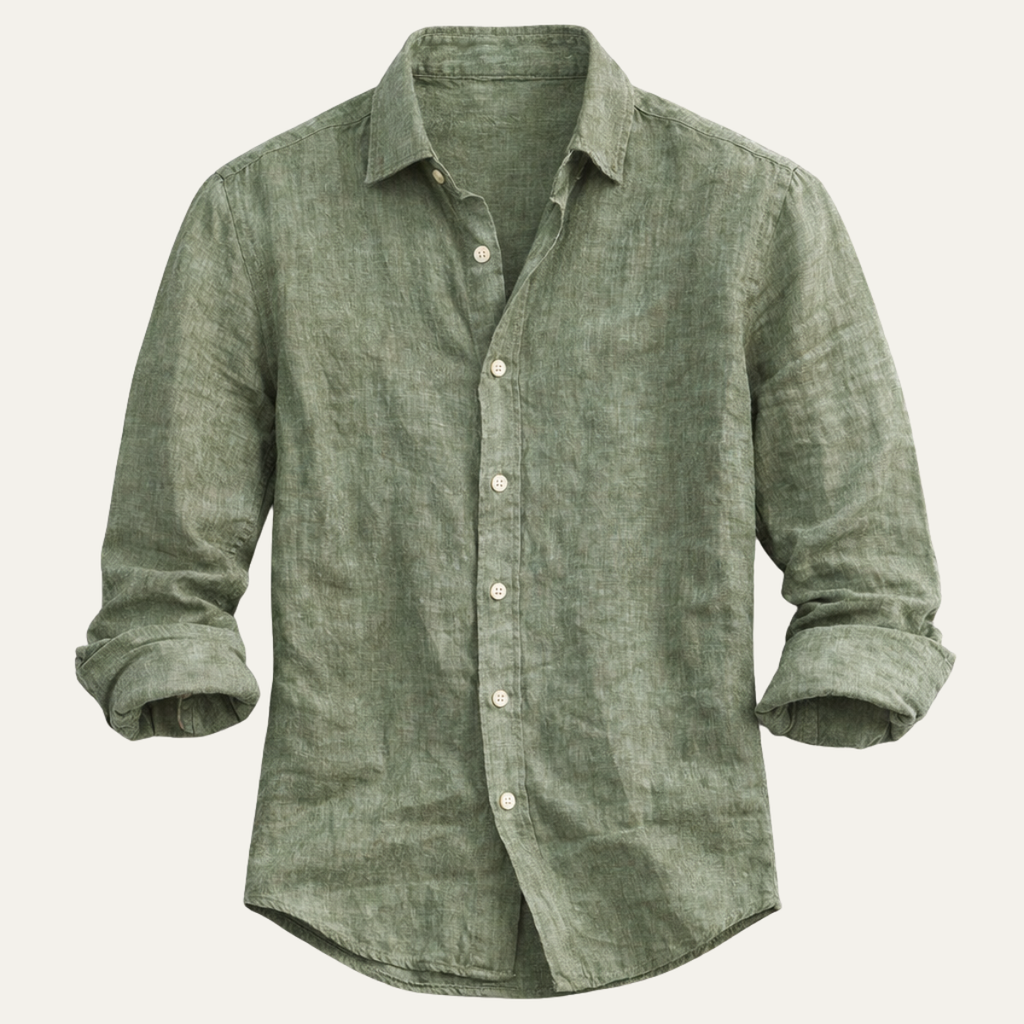 Camden | Men's Summer Casual Fit Linen Look Shirt