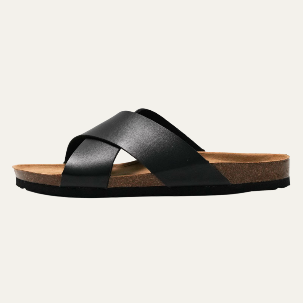 Cade | Men's Classic Slide Leather Sandals