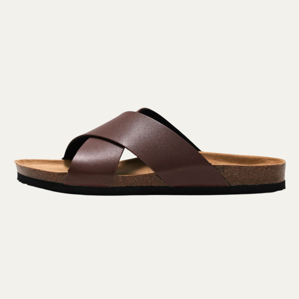 Cade | Men's Classic Slide Leather Sandals