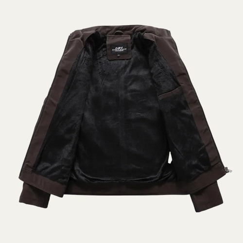 Lachlan | Zip Up Biker Leather Jacket