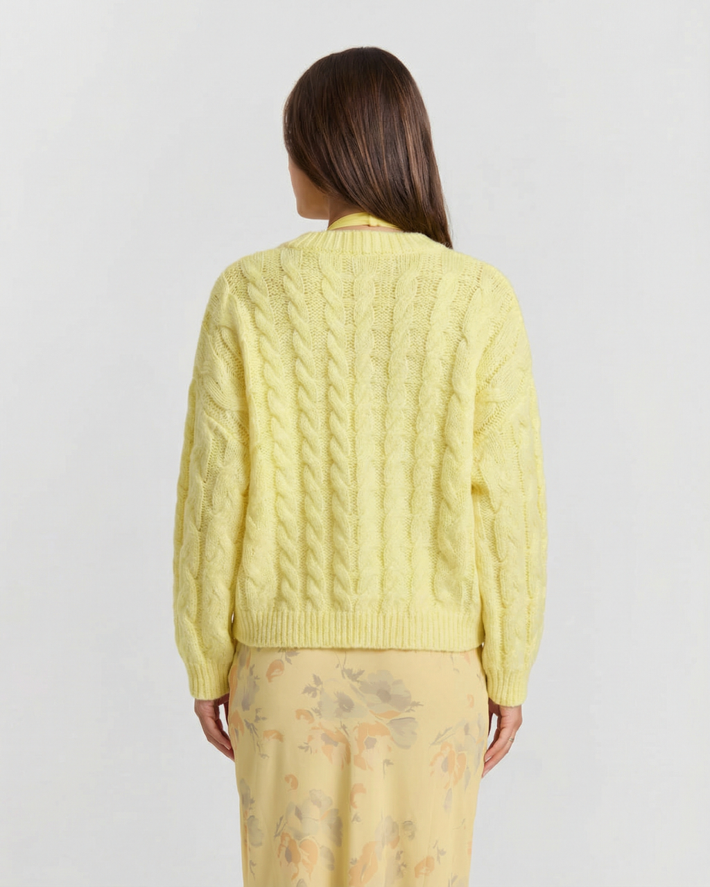 Amelie | Relaxed Cropped Cable Knit Top
