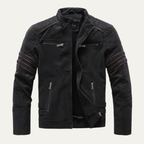 Lachlan | Zip Up Biker Leather Jacket