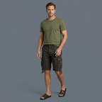 Jake | Cotton Utility Cargo Shorts with Multiple Pockets