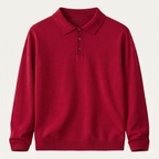 Milton | Merino Wool Knit Smart Casual Polo Jumper