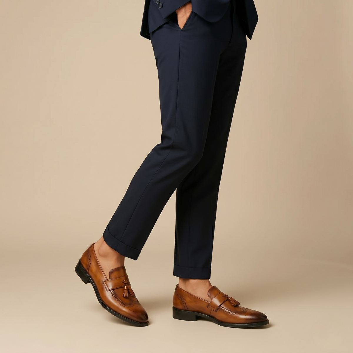 Niall | Men's Leather Tassel Loafers
