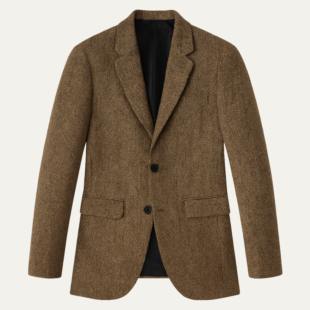 Manfred | Classic Herringbone Wool Blend Blazer