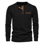 Maurice | Ribbed Long Sleeve Henley Jumper for Men