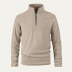 Mitchell | Half Zip Fleece Lined Knit Jumper
