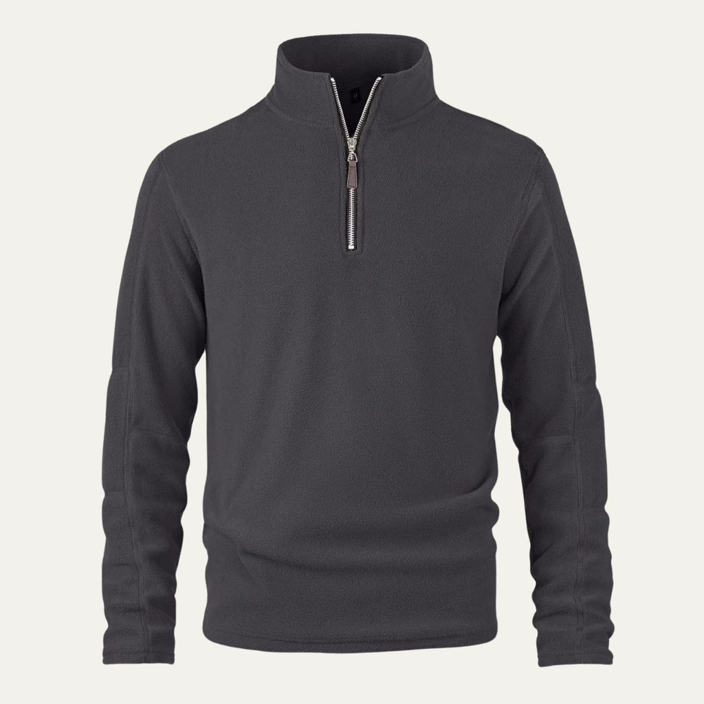 Mitchell | Half Zip Fleece Lined Knit Jumper