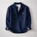 Kyoto™ | Linen Henley Shirt