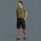 Jake | Cotton Utility Cargo Shorts with Multiple Pockets