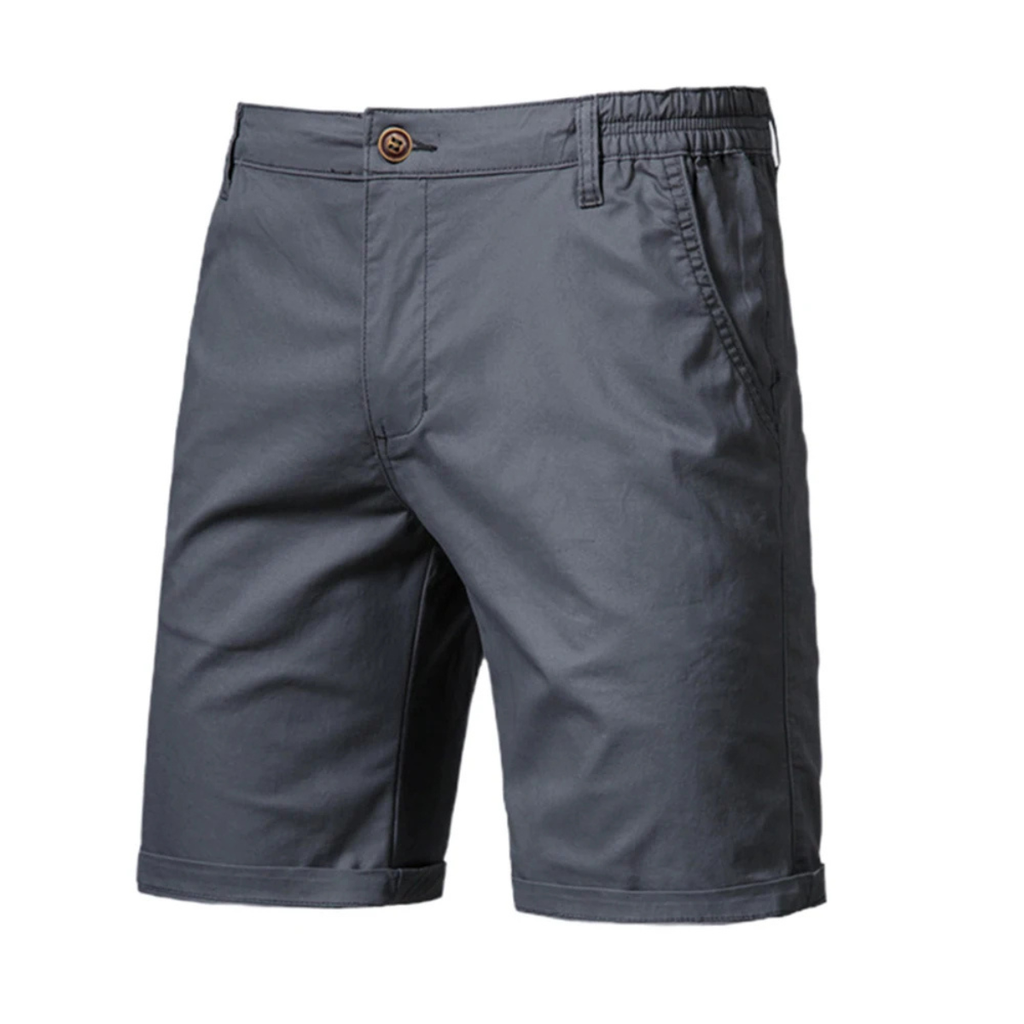 Garrett | Men's Solid Colour Cotton Casual Chino Shorts