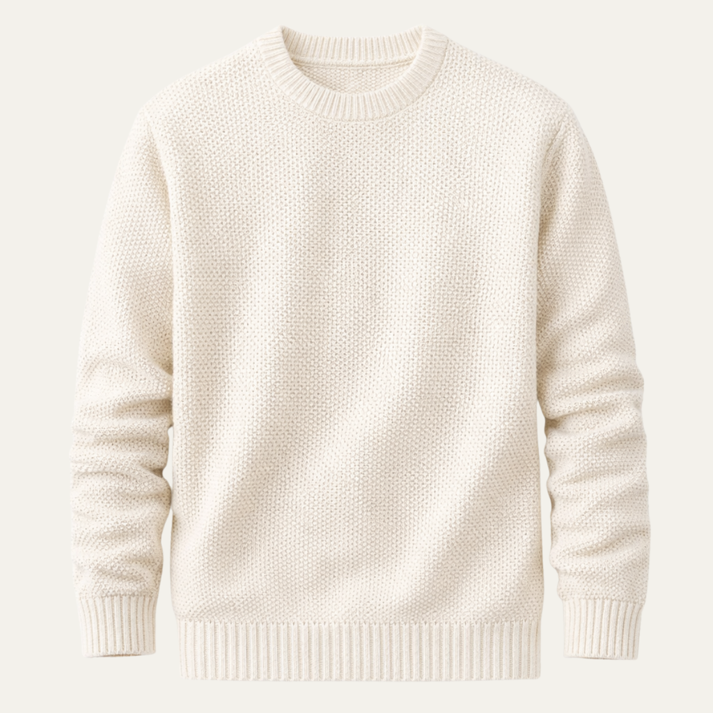 Murphy | Men's Comfortable Ribbed Hem Knit Jumper