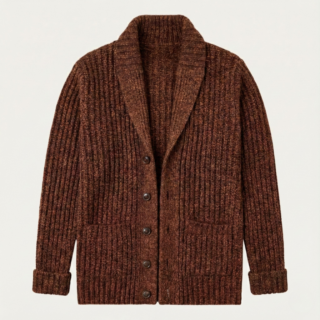 Mark | Chunky Knit Shawl Collar Cardigan