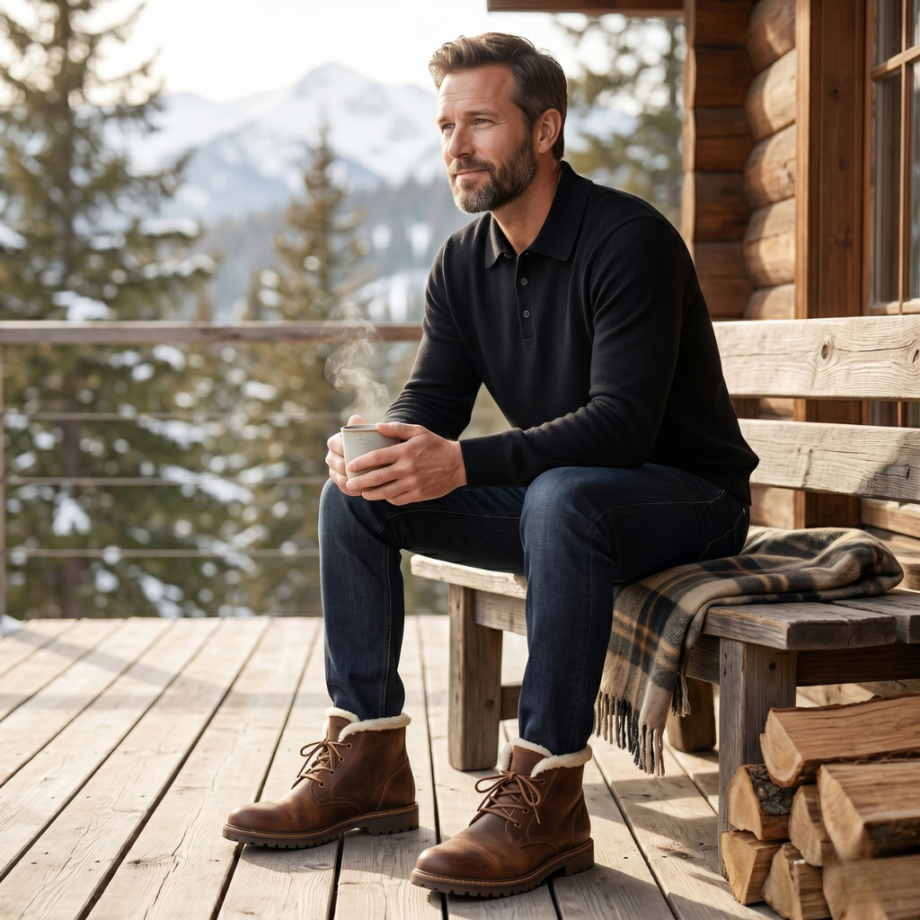 Milton | Merino Wool Knit Smart Casual Polo Jumper