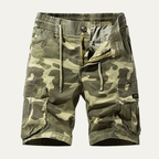 Gilbert | Relaxed Fit Multi Pocket Camo Cargo Shorts for Men