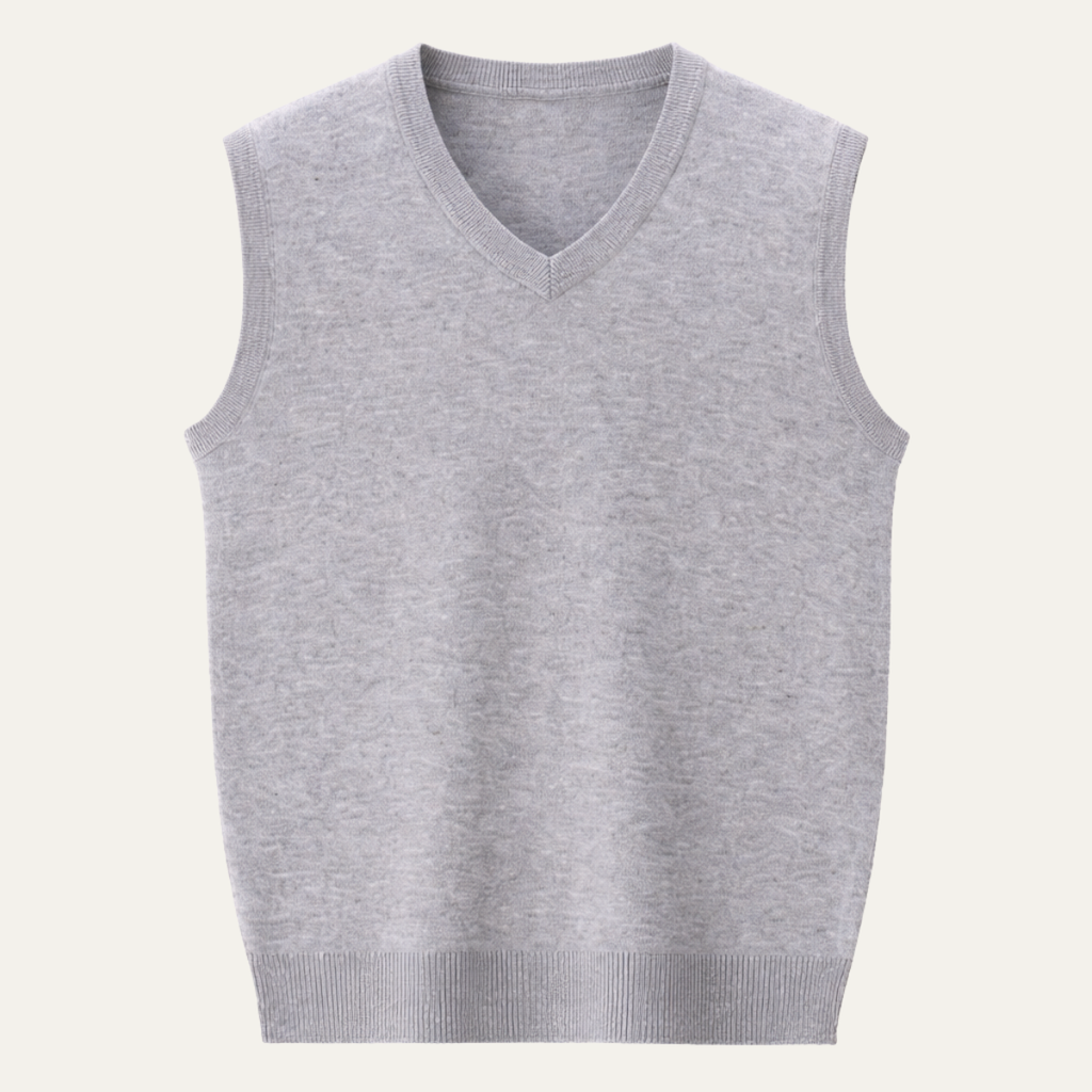 Moses | Men's Classic V Neck Knit Gilet