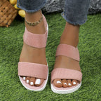 Women's Sandals with Adjustable Straps and Cushioned Footbed