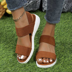 Women's Sandals with Adjustable Straps and Cushioned Footbed