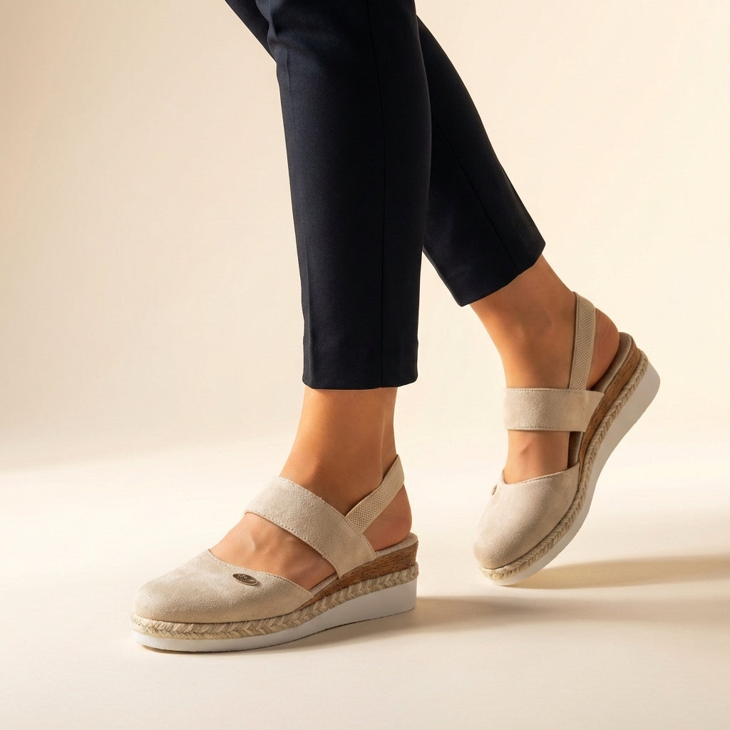 Women’s Orthopedic Comfort-Fit Espadrille Platform Sandals