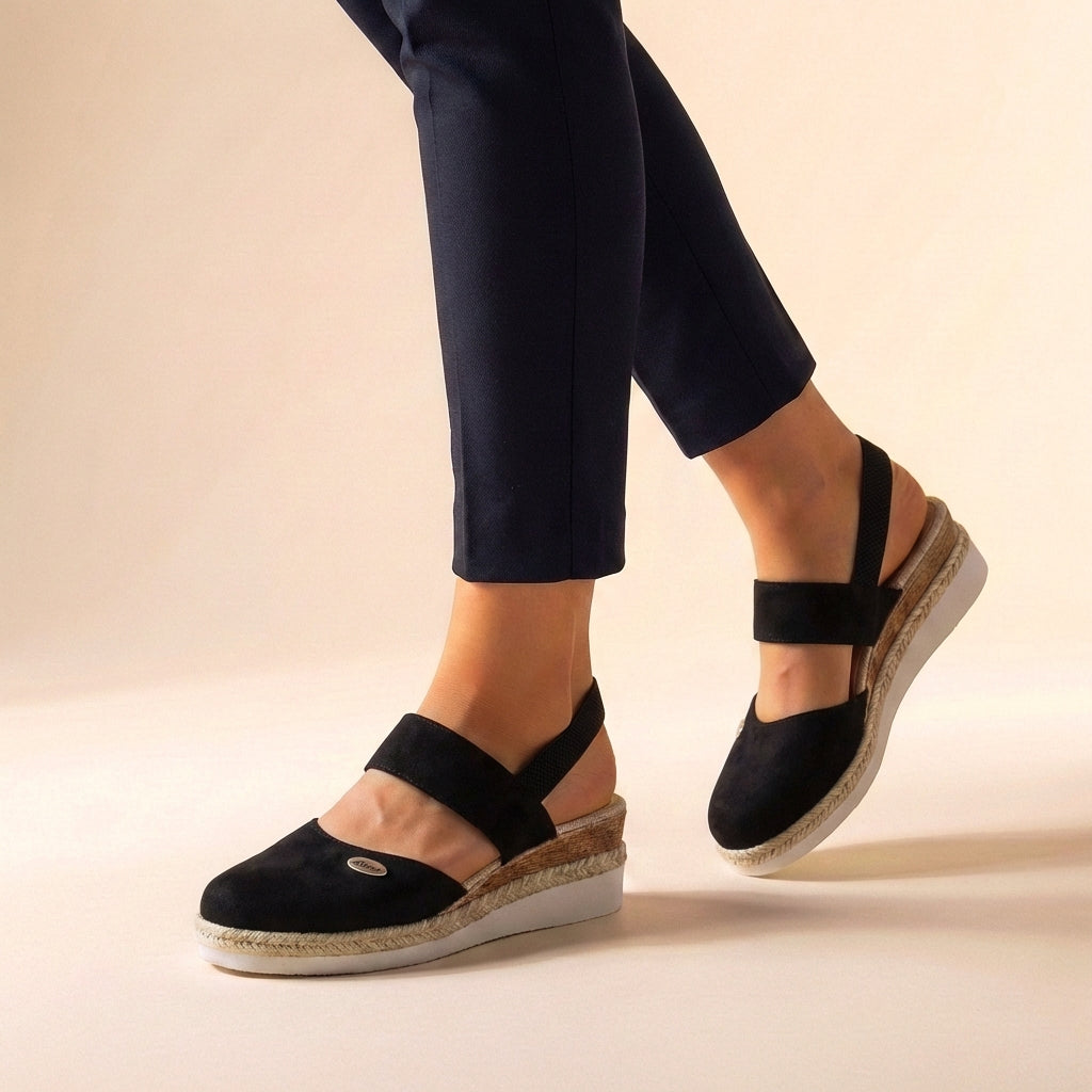 Women’s Orthopedic Comfort-Fit Espadrille Platform Sandals