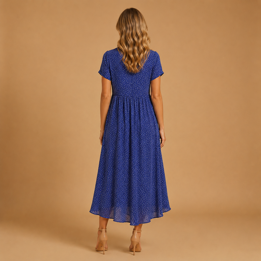 Dress | Shirt Collar | Polka Dot Pattern