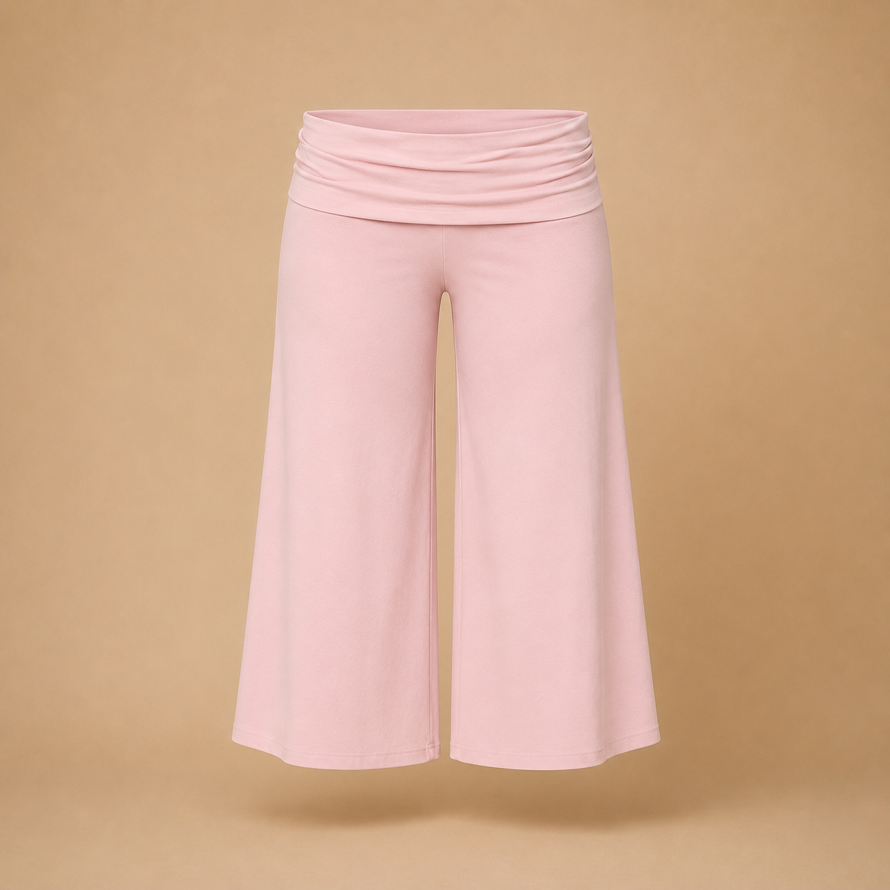Women’s Fold-Over Wide Leg Capri Pants
