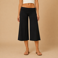 Women’s Fold-Over Wide Leg Capri Pants