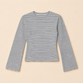 Women’s Striped Fitted Long Sleeve Top