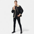 Valmonti | Men’s Fur-Lined Winter Jacket – Classic Warm Coat