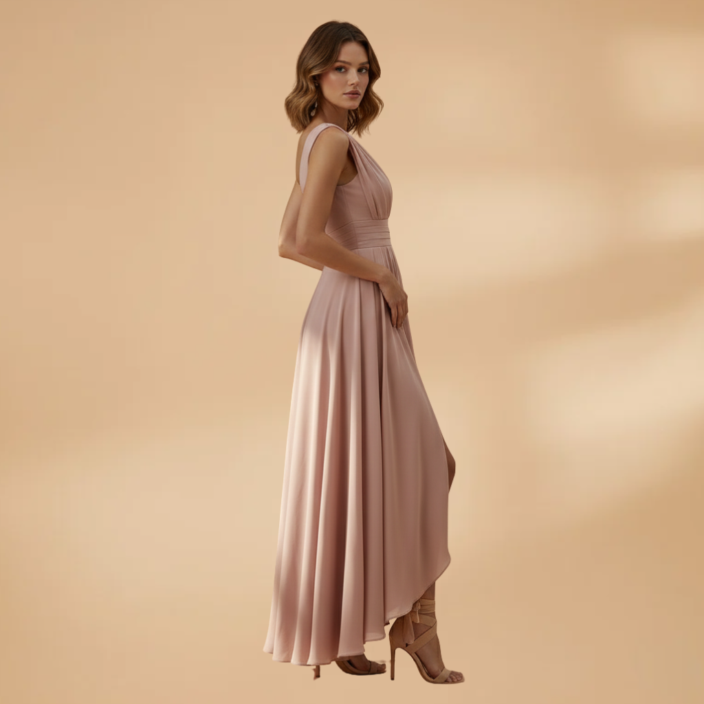 Women's High-Waisted Cocktail Dress with Flattering Fit