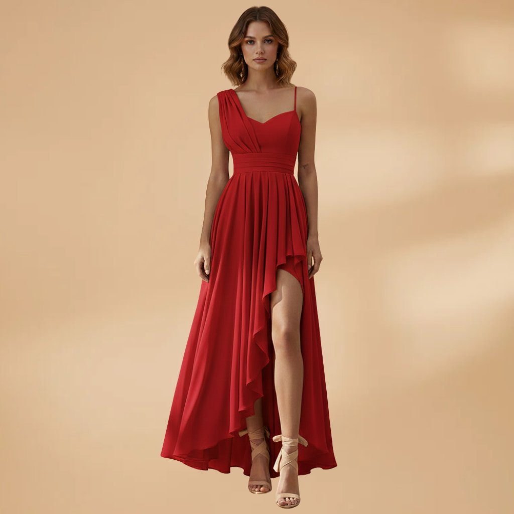 Women's High-Waisted Cocktail Dress with Flattering Fit