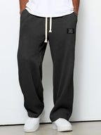 Daved - Casual Waffle Knitted Drawstring Pants