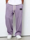 Daved - Casual Waffle Knitted Drawstring Pants