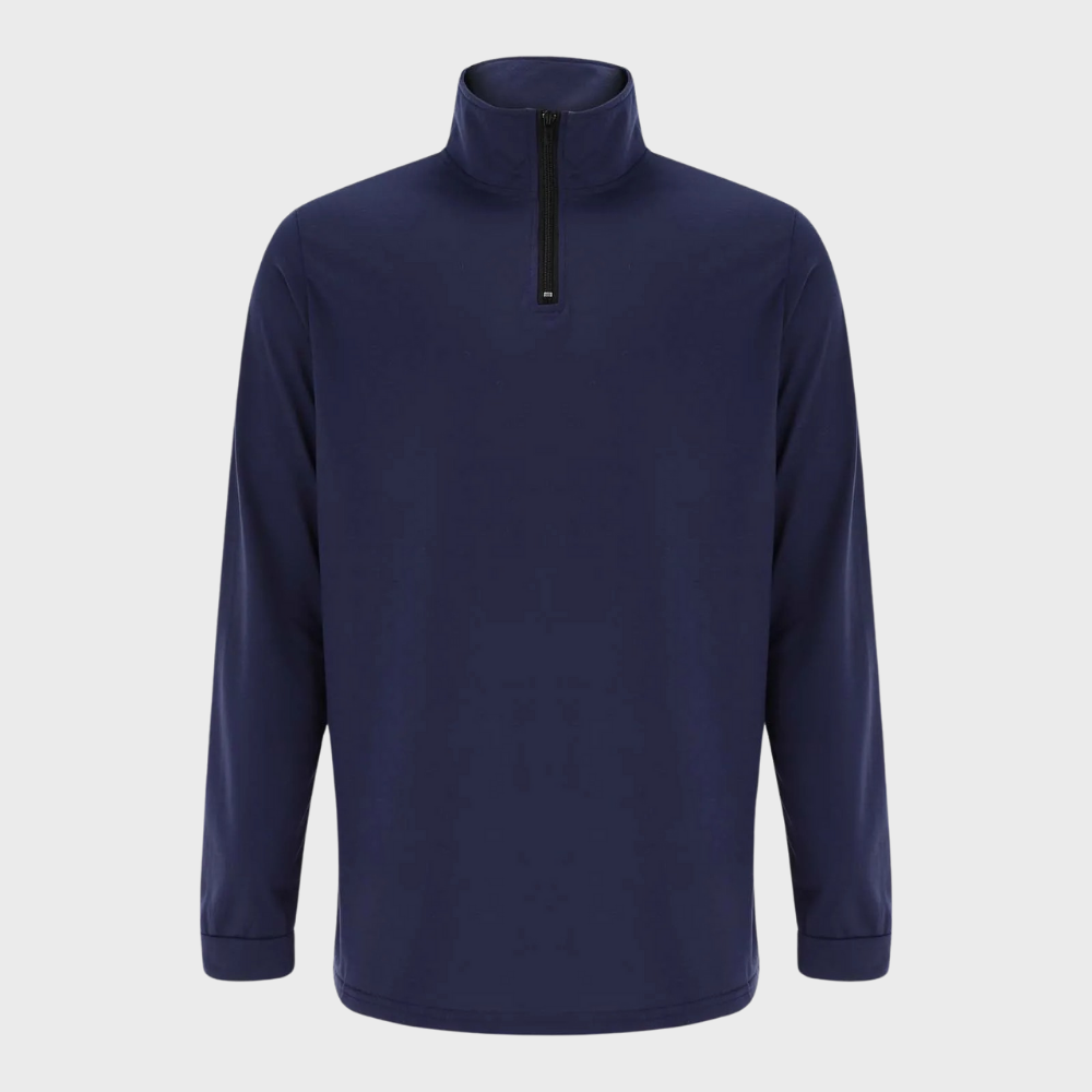 Men’s Quarter Zip Sweater with Stand Collar