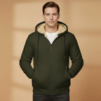 Men’s Hooded Winter Jacket with Adjustable Hood
