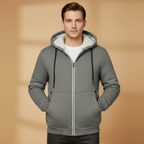 Men’s Hooded Winter Jacket with Adjustable Hood
